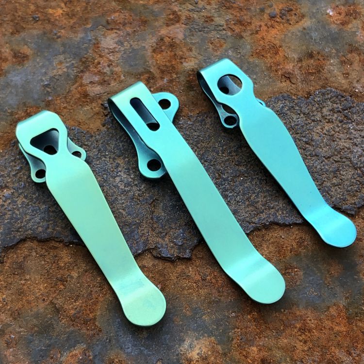 Electric Green Anodized Clips